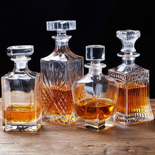 Load image into Gallery viewer, 500-700ml European Whisky Bottle Red Wine Awakening Bottle Lead-free Crystal Awakening Bottle Vodka Spirit Pouring Bottle Bar