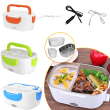 Load image into Gallery viewer, 2 in 1 Car& Home Electric Heated Lunch Box Portable 12V 110V 220V Bento Boxes Food Heater Rice Container US Plug/EU Plug