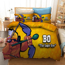 Load image into Gallery viewer, Bedding Set Brawls Cartoon Stars Anime Figure Quilt Cover Pillowcase Kid Child Room Bedclothes Bed Spead Duvet Cover 2/3Pcs Suit
